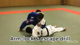 柔道：十字固の打ち込み　JUDO Arm-lock & escape drill