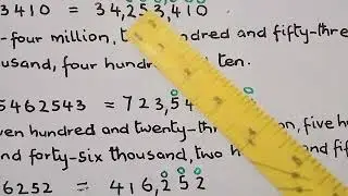 SIMPLE TECHNIQUE IN WRITING (NUMBERS IN WORDS), MATHEMATICS ABC, (Uses of comma).