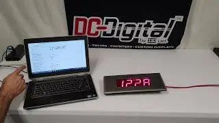 Network Web page Cleanroom, Pharmaceutical, Food Processing Clock DC-25N-POE-Stainless-Flush
