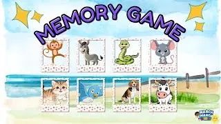 Animal Memory Game for Kids | Find the Animals! 🐶🐱🐵 | Fun Brain Exercise | March March Kids