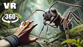360&deg; VR: GIANT INSECTS Are Chasing You! Can You Escape?