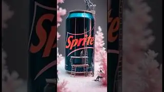 Tiny Workers Build Giant Sprite Can&mdash;Mind-Blowing.#shorts #MiniWorld #SpriteArt #TinyWorkers #AIArt