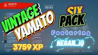 Vintage Yamato Six Pack 3759XP #wowslegends #wowsl #gaming  #battleship #worldofwarshipslegends