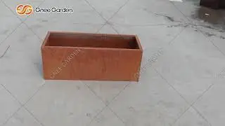 Metal Large Plant Box Factory Direct Corten Steel Planter Custom Garden Patio Flower Pot