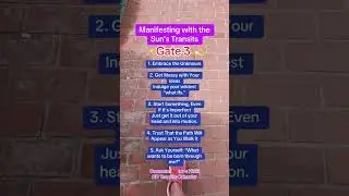 Manifesting with the Sun's Transits - Human Design Gate 3 💫
