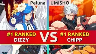 GGST ▰ Peluna (#1 Ranked Dizzy) vs UMISHO (#1 Ranked Chipp). High Level Gameplay