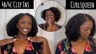 Blending Short Type 4 Hair With 4b/4c Clip Ins | CurlsQueen