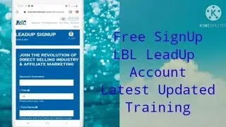 How to Free SignUp LBL LeadUp Account?? Latest Updated version | simple and easy steps | LBL members