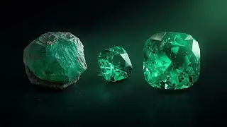 Emerald Gemstone Transformation | From Raw Emerald Stone to Stunning Gem