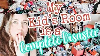 REAL LIFE MESS // COMPLETE DISASTER CLEAN UP // NEED MOTIVATION TO CLEAN KIDS ROOM