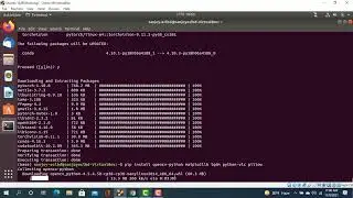 Install opencv, matplotlib, tqdm python vlc Pillow In Ubuntu