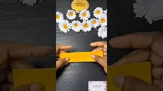 DIY Paper Daisy Flower 🌼 #origami #shorts