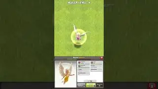 Upgrading Healer Level 1 To Max And All Details in Clash of Clans😱😱 #shorts #clashofclans #coc
