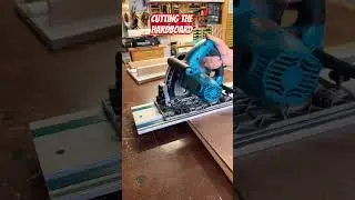 Cutting the hardboard