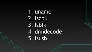 5 Linux commands you need to get system  information