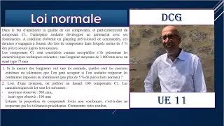CONTRÔLE DE GESTION DCG. EXERCICE SUR LA LOI NORMALE