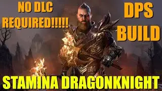 ESO Stamina Dragonknight DPS Build FREE TO PLAY! Completely F2P StamDK DPS Build