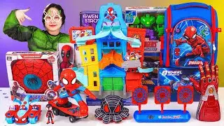 Marvel Spiderman Toys Unboxing Review | Captain America Shield | Spider Shooting | Spider Man Mask
