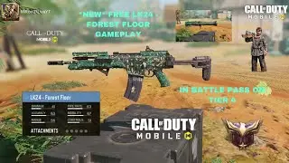 *NEW* FREE LK24 - FOREST FLOOR  GAMEPLAY OF COD MOBILE IN BATTLE PASS TIER 4 REWARD
