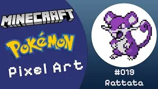 Minecraft Pok&eacute;mon Pixel Art Timelapse - #019 Rattata