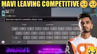 Mavi Leaving Competitive 🥺🥺😰😰 | Mavi On Leaving Bgmi Competitive