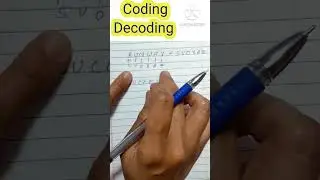 Coding Decoding | Best Reasoning short tricks | maths short tricks #shorts #maths @learning campus