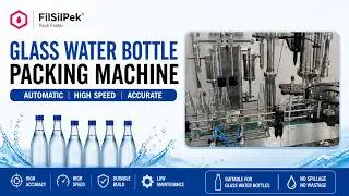 Glass Water Bottle Packing Machine  #waterfillingmachine #fillingmachine -Filsilpek - +919054294961