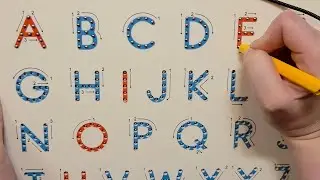 Write the Alphabet with a Magnetic Letter Tracing Board! ASMR