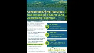 Conserving Living Resources: Understanding Federal Land Acquisition Programs Webinar