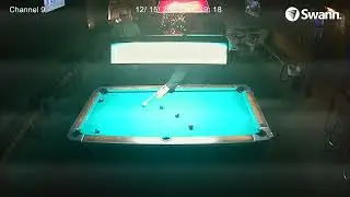 Bob two rail called shot on the 8-ball  12 15 25