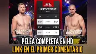 UFC Fight Night 221 - Alexander Volkov vs Alexandr Romanov - Mar 11, 2023