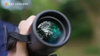 K&F Concept 8-32x50 Continuous High-Definition Zoom Monocular Telescope, with Mobile Phone Clip