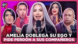AMELIA ALCANTARA LE PIDE PERDÓN A SUS COMPAÑEROS POR FALTARLES EL RESPETO EN VIVO