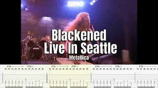 Blackened Live Seattle '89 | Metallica | Guitar Tab & Playalong