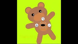 #Short | How to draw Teddy Bear in Microsoft Paint 3D | Digital Art for Kids
