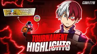 Tournament Highlights 🚀 By Rochak FF ⚔️ || IPhone 14📱|| Free fire India 🇮🇳 #42