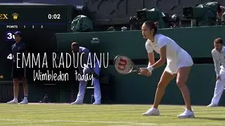 Emma Raducanu Preparing for her match today against Van Uytvanc at Wimbledon