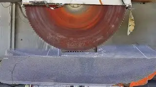 Process of making Granite Tiles Production. Fastest powerful machines at granite marble technology
