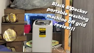 Black & Decker Portable Washing Machine Unboxing & Demo