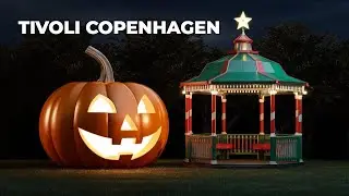 Сады Тиволи превращаются в Страну чудес на Хэллоуин! 🇩🇰🎃 Вы не поверите!
