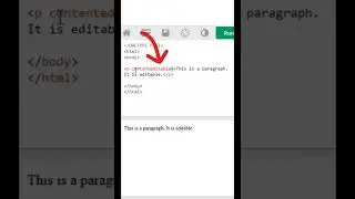 Edit contents realtime on a page live. #html #css #programming