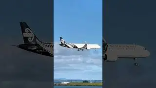 Посадка Air New Zealand #авиация #самолет #наблюдениезасамолётами #airbus