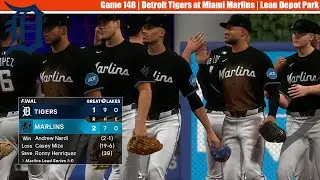 MLB The Show 25 | Detroit Tigers at Miami Marlins | Game 148