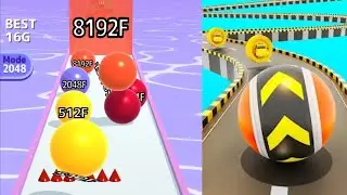 2048 | Ball Run 2048 Infinity Mode vs City Ball Run #cutiepie22yt