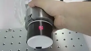 Testing video of AK50F fiber laser marking machine with rotary device