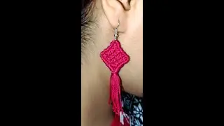 Delicate Pink Macramé Earring Tutorial