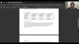 Production cost performance analysis
