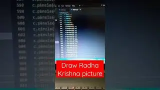 Draw Radha Krishna Design using.... python/......python turtle.......#coding#programming#shorts