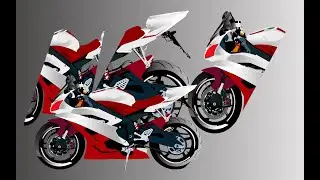 motorbike illustration vector design