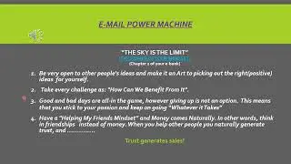 E-Mail Power Machine - 'The Sky Is The Limit' | Limitless Email Marketing